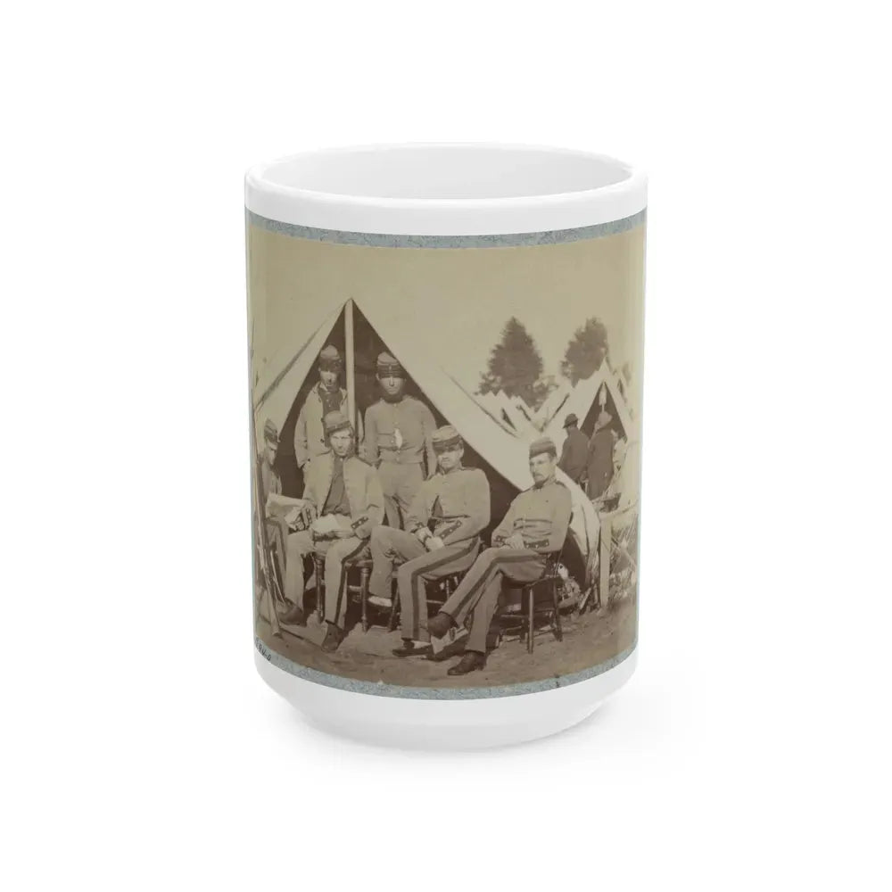 7th New York State Militia, Camp Cameron, D.C., 1861 020 (U.S. Civil War) White Coffee Mug 15oz - Go Mug Yourself
