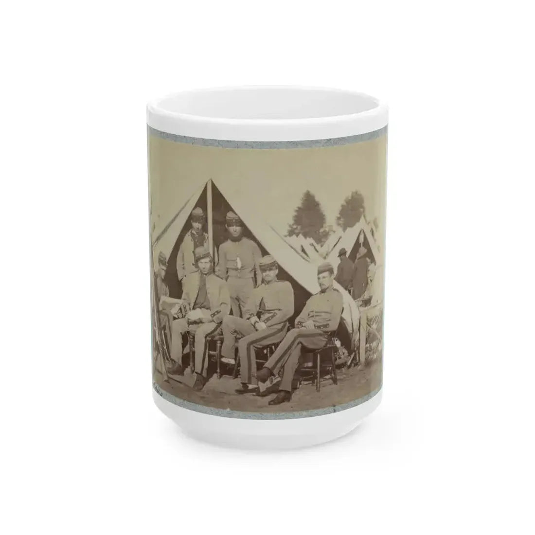 7th New York State Militia, Camp Cameron, D.C., 1861 020 (U.S. Civil War) White Coffee Mug 15oz - Go Mug Yourself