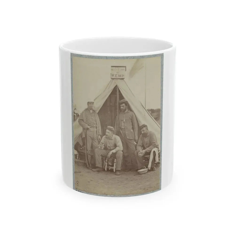 7th New York State Militia, Camp Cameron, D.C., 1861 021 (U.S. Civil War) White Coffee Mug 11oz - Go Mug Yourself