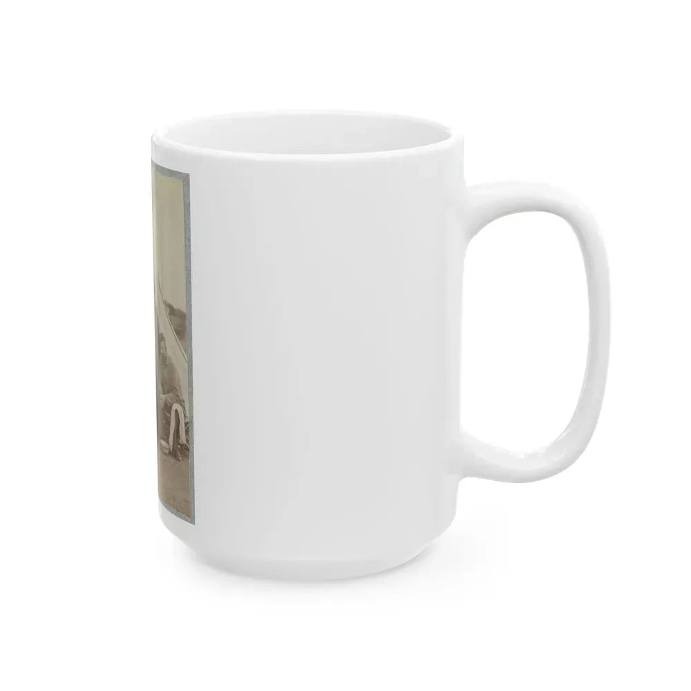 7th New York State Militia, Camp Cameron, D.C., 1861 021 (U.S. Civil War) White Coffee Mug - Go Mug Yourself