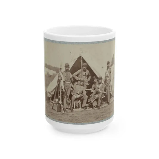 7th New York State Militia, Camp Cameron, D.C., 1861 022 (U.S. Civil War) White Coffee Mug 15oz - Go Mug Yourself