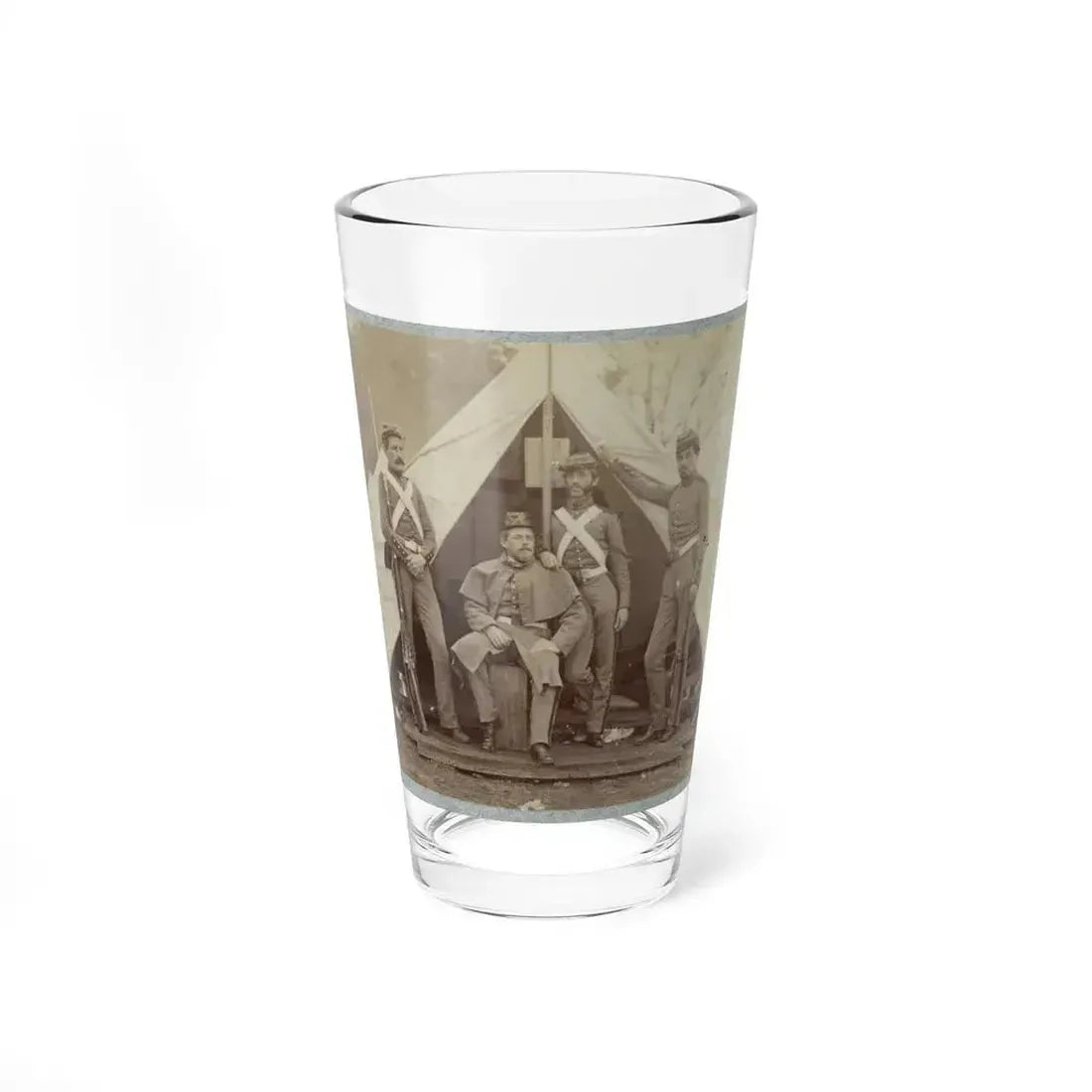 7th New York State Militia, Camp Cameron, D.C., 1861 023 (U.S. Civil War) Pint Glass 16oz 16oz - Go Mug Yourself
