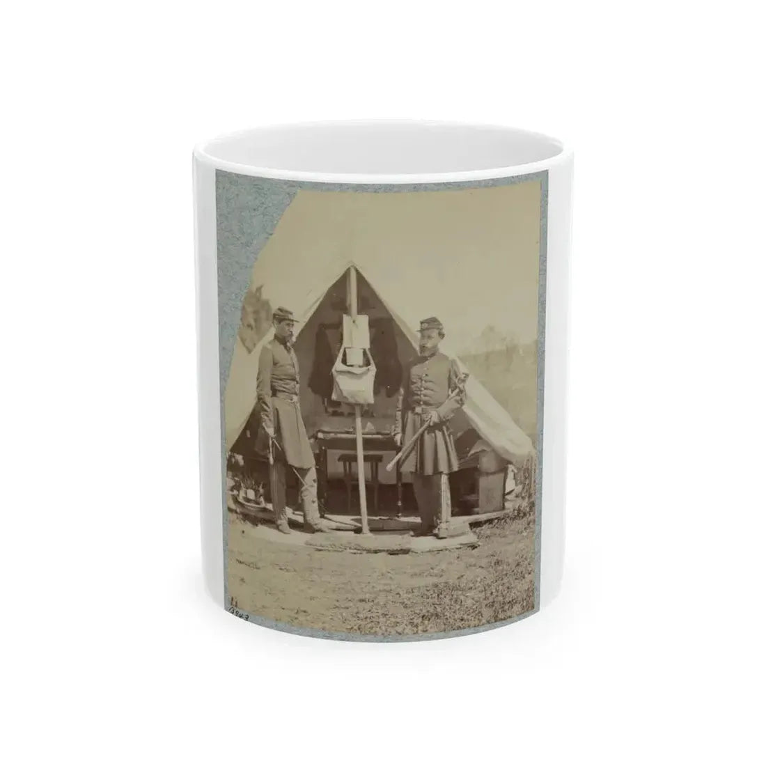 7th New York State Militia, Camp Cameron, D.C., 1861 024 (U.S. Civil War) White Coffee Mug 11oz - Go Mug Yourself