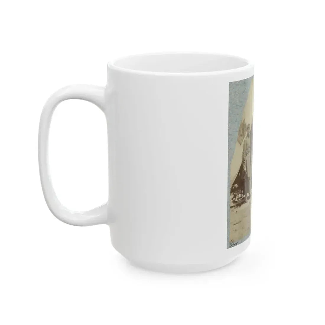 7th New York State Militia, Camp Cameron, D.C., 1861 024 (U.S. Civil War) White Coffee Mug - Go Mug Yourself