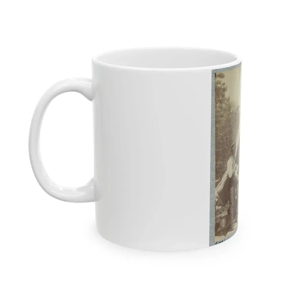7th New York State Militia, Camp Cameron, D.C., 1861 026 (U.S. Civil War) White Coffee Mug - Go Mug Yourself