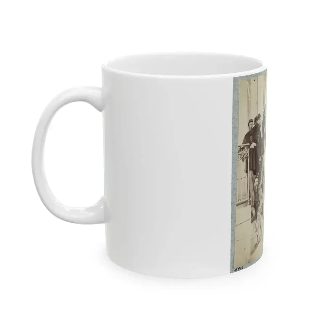 7th New York State Militia, Camp Cameron, D.C., 1861 028 (U.S. Civil War) White Coffee Mug - Go Mug Yourself