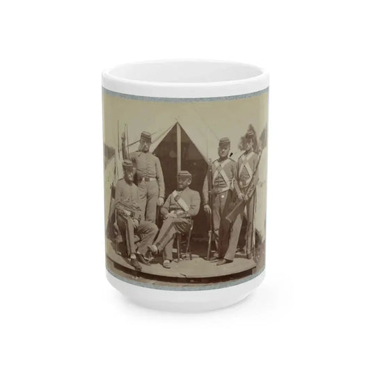 7th New York State Militia, Camp Cameron, D.C., 1861 029 (U.S. Civil War) White Coffee Mug 15oz - Go Mug Yourself