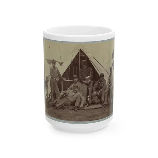 7th New York State Militia, Camp Cameron, D.C., 1861 030 (U.S. Civil War) White Coffee Mug 15oz - Go Mug Yourself