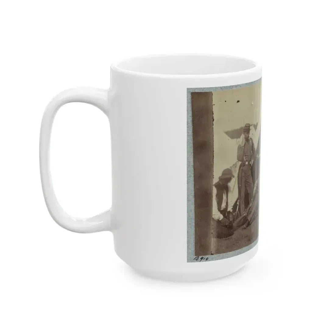 7th New York State Militia, Camp Cameron, D.C., 1861 030 (U.S. Civil War) White Coffee Mug - Go Mug Yourself