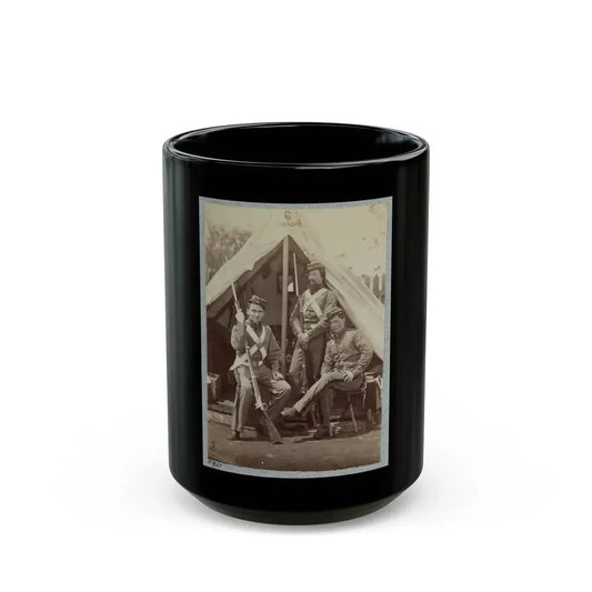 7th New York State Militia, Camp Cameron, D.C., 1861 031 (U.S. Civil War) Black Coffee Mug 15oz - Go Mug Yourself
