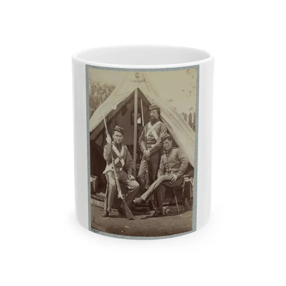7th New York State Militia, Camp Cameron, D.C., 1861 031 (U.S. Civil War) White Coffee Mug 11oz - Go Mug Yourself
