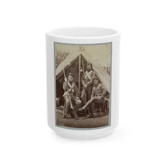 7th New York State Militia, Camp Cameron, D.C., 1861 031 (U.S. Civil War) White Coffee Mug 15oz - Go Mug Yourself