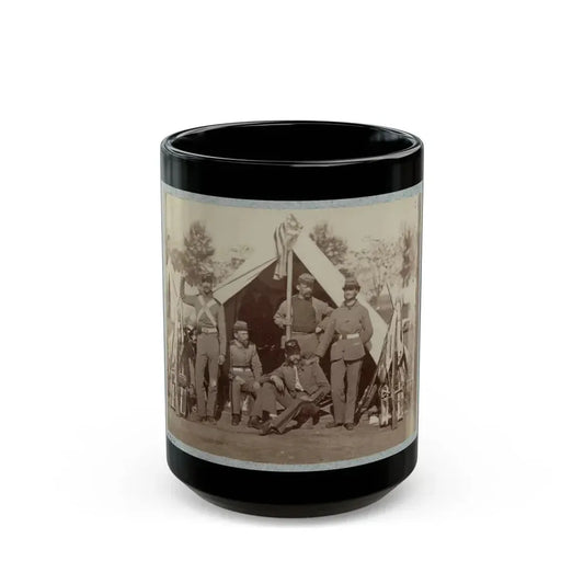 7th New York State Militia, Camp Cameron, D.C., 1861 032 (U.S. Civil War) Black Coffee Mug 15oz - Go Mug Yourself