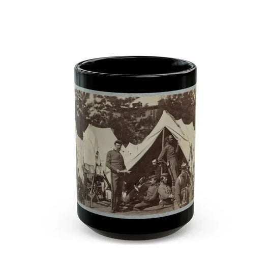 7th New York State Militia, Camp Cameron, D.C., 1861 033 (U.S. Civil War) Black Coffee Mug 15oz - Go Mug Yourself