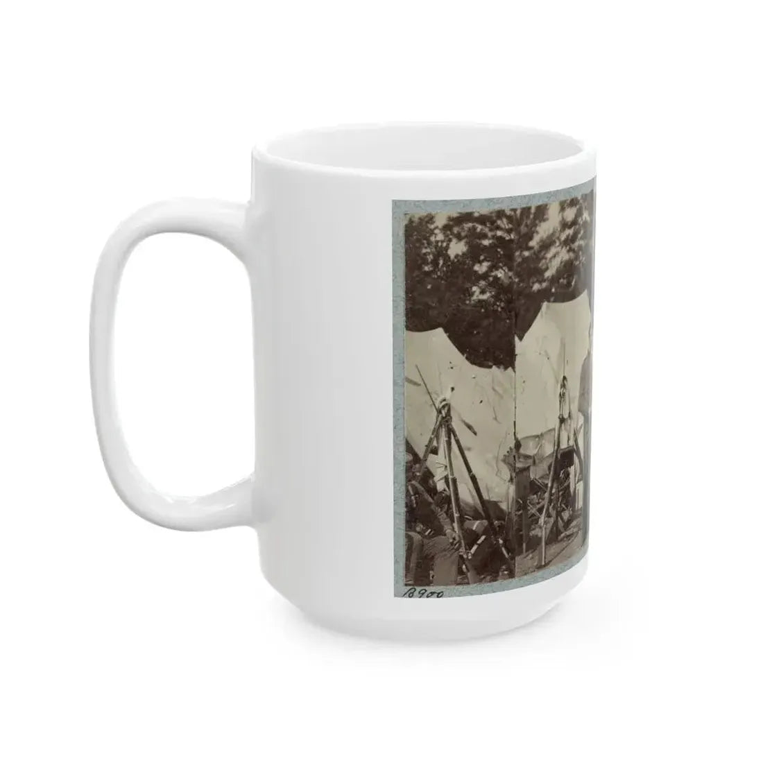 7th New York State Militia, Camp Cameron, D.C., 1861 033 (U.S. Civil War) White Coffee Mug - Go Mug Yourself