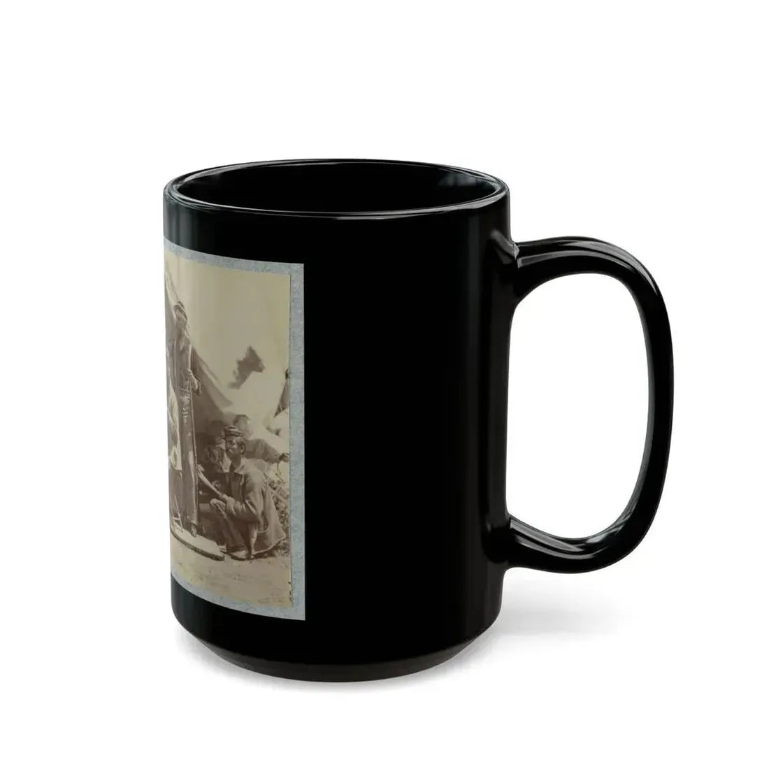 7th New York State Militia, Camp Cameron, D.C., 1861 035 (U.S. Civil War) Black Coffee Mug - Go Mug Yourself
