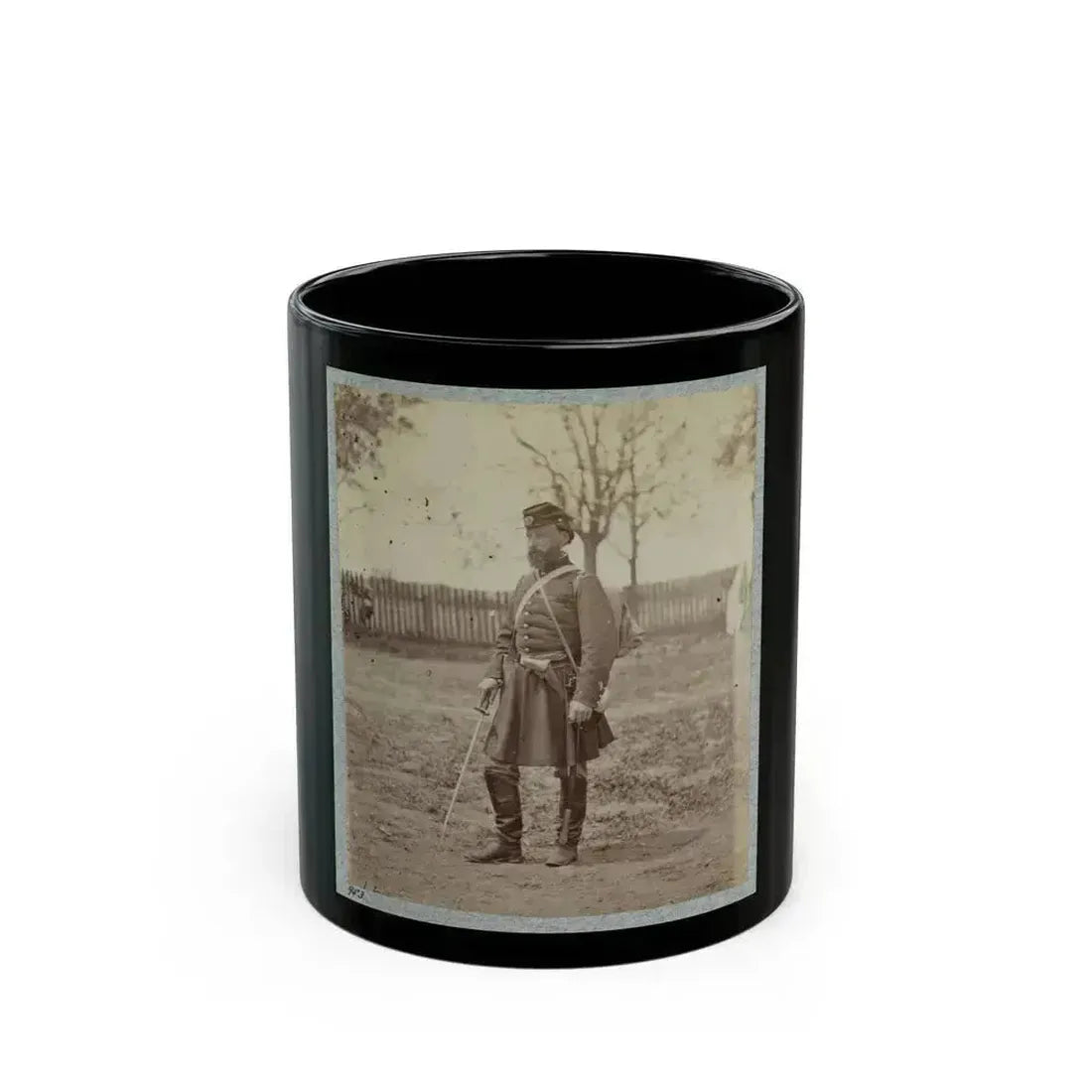 7th New York State Militia, Camp Cameron, D.C., 1861. (U.S. Civil War) Black Coffee Mug 11oz - Go Mug Yourself