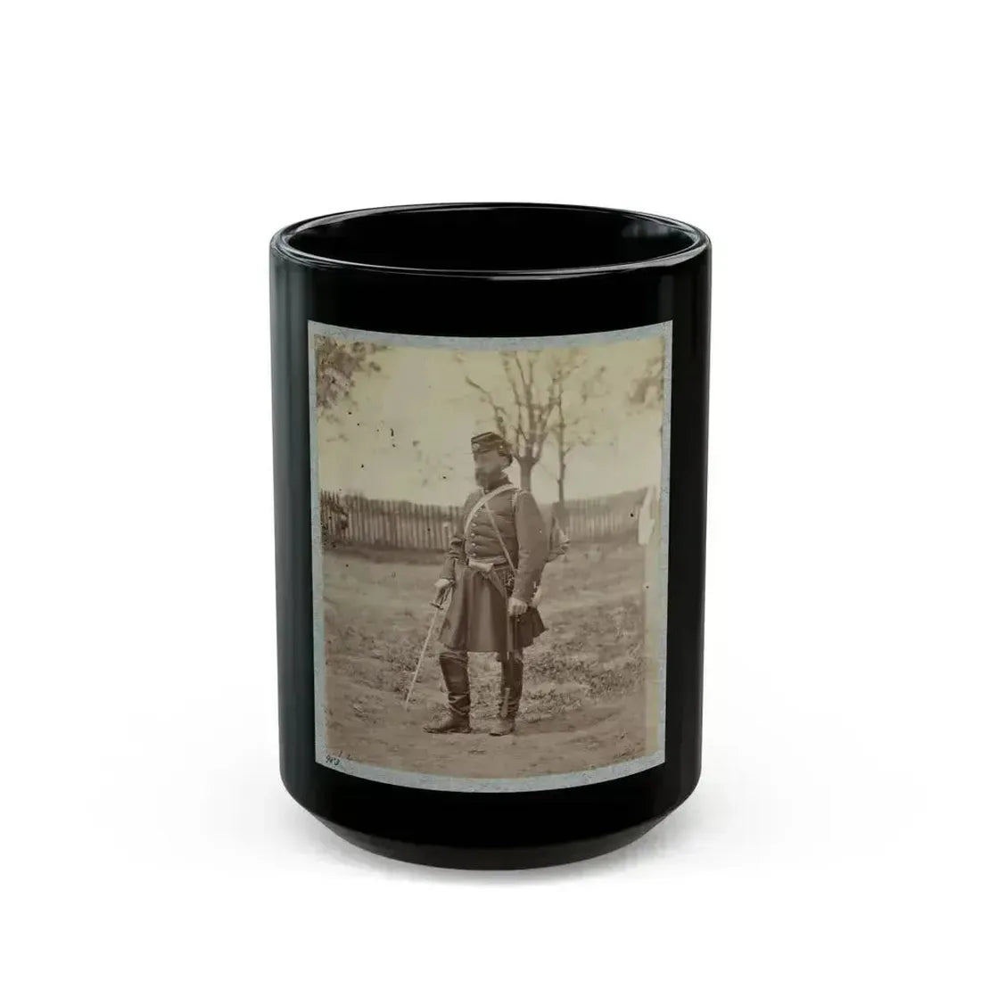 7th New York State Militia, Camp Cameron, D.C., 1861. (U.S. Civil War) Black Coffee Mug 15oz - Go Mug Yourself