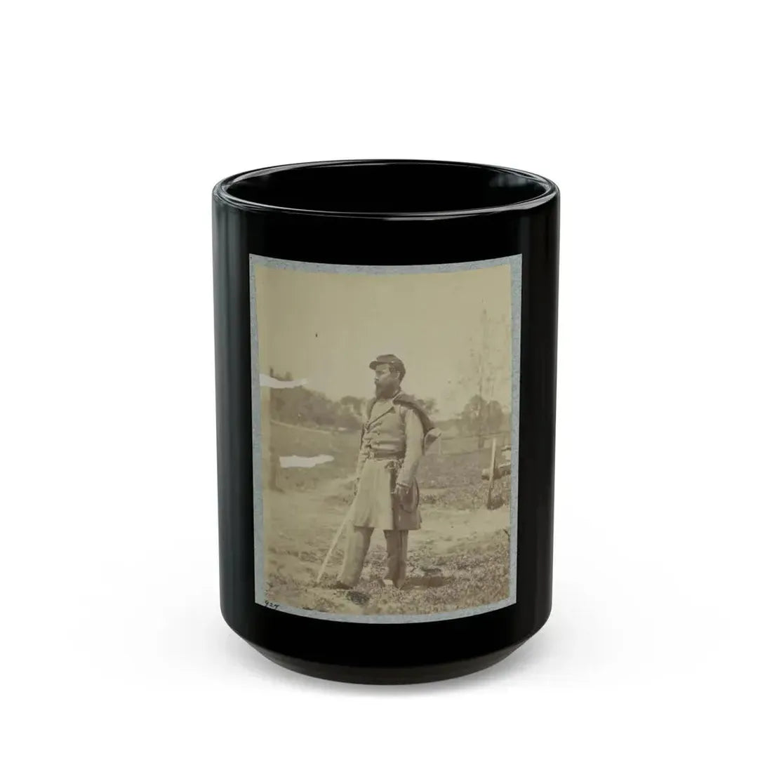 7th New York State Militia, Camp Cameron, D.C., 1861 (U.S. Civil War) Black Coffee Mug 15oz - Go Mug Yourself