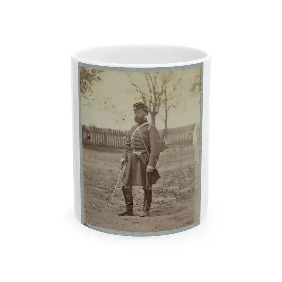 7th New York State Militia, Camp Cameron, D.C., 1861. (U.S. Civil War) White Coffee Mug 11oz - Go Mug Yourself