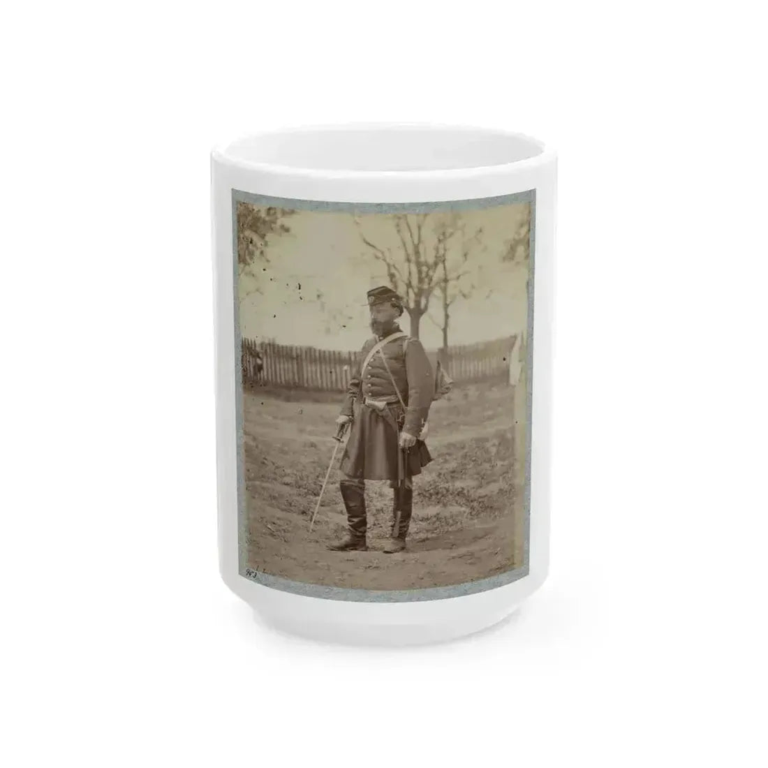 7th New York State Militia, Camp Cameron, D.C., 1861. (U.S. Civil War) White Coffee Mug 15oz - Go Mug Yourself