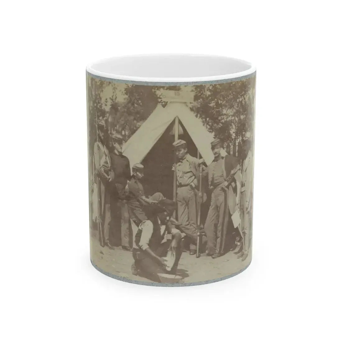 7th N.Y. State Militia, Camp Cameron, D.C., 1861 001 (U.S. Civil War) White Coffee Mug 11oz - Go Mug Yourself