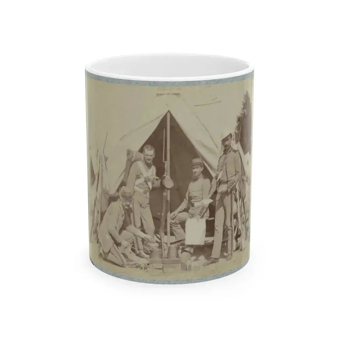 7th N.Y. State Militia, Camp Cameron, D.C., 1861 003 (U.S. Civil War) White Coffee Mug 11oz - Go Mug Yourself
