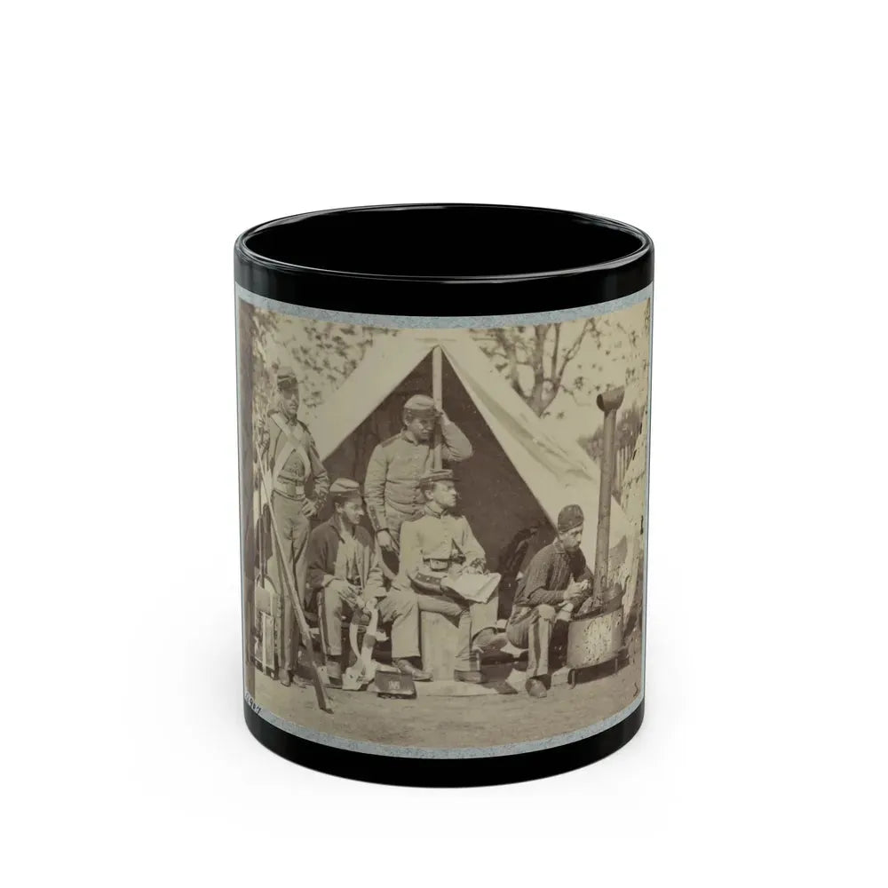 7th N.Y. State Militia, Camp Cameron, D.C., 1861 004 (U.S. Civil War) Black Coffee Mug 11oz - Go Mug Yourself