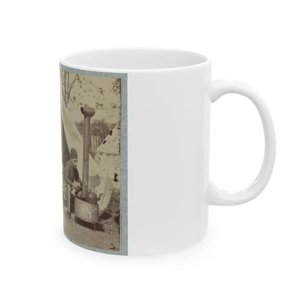 7th N.Y. State Militia, Camp Cameron, D.C., 1861 004 (U.S. Civil War) White Coffee Mug - Go Mug Yourself