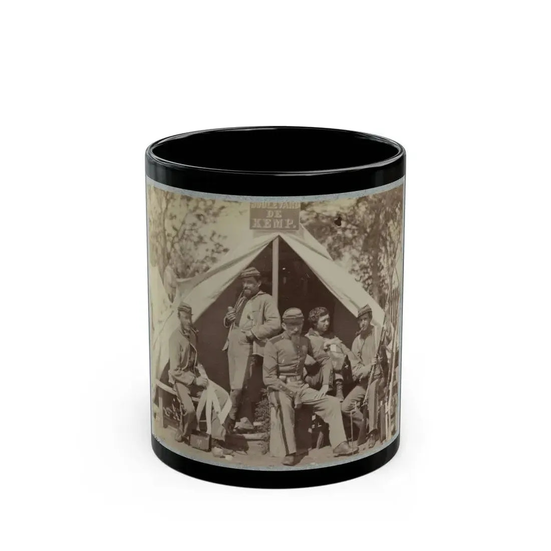 7th N.Y. State Militia, Camp Cameron, D.C., 1861 (U.S. Civil War) Black Coffee Mug 11oz - Go Mug Yourself