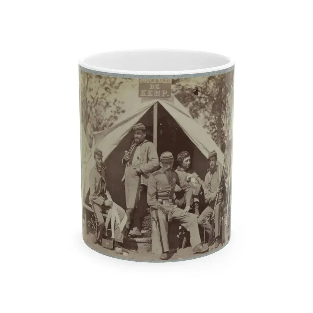7th N.Y. State Militia, Camp Cameron, D.C., 1861 (U.S. Civil War) White Coffee Mug 11oz - Go Mug Yourself