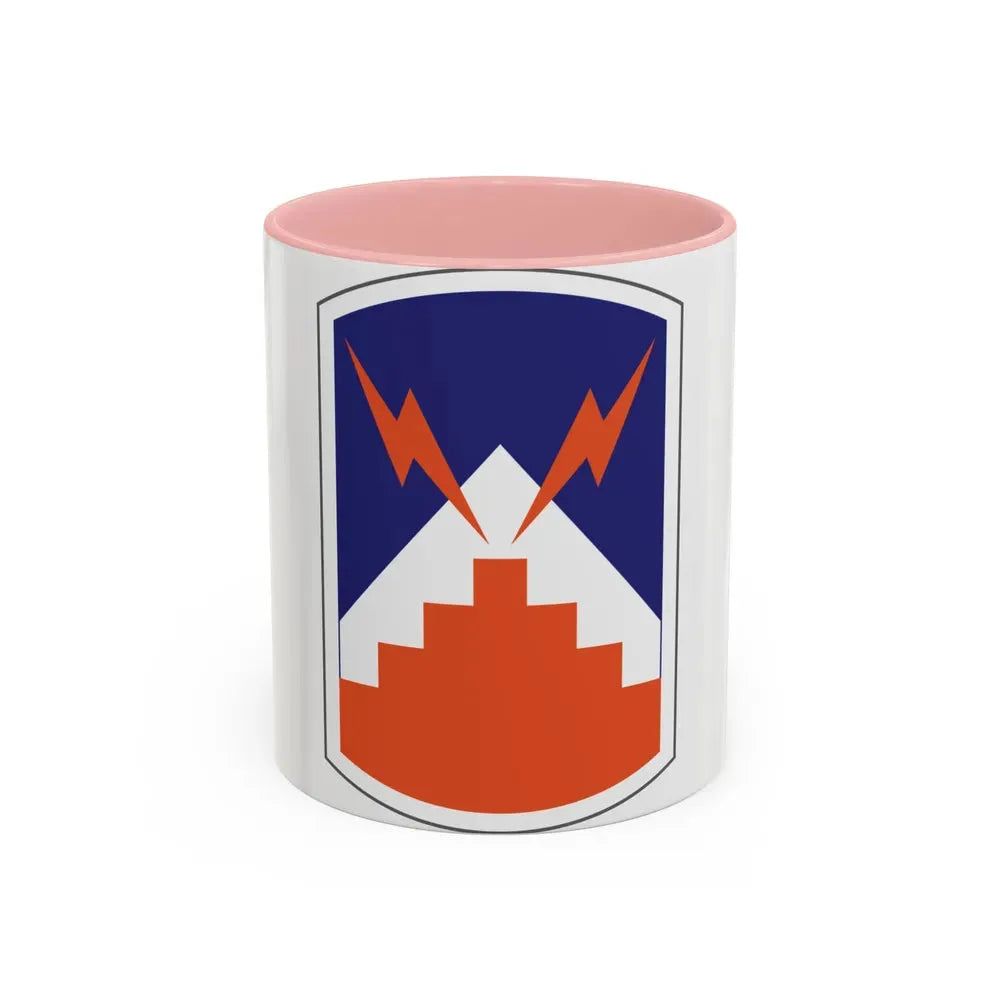 7th Signal Brigade (U.S. Army) Accent Coffee Mug 11oz Pink - Go Mug Yourself