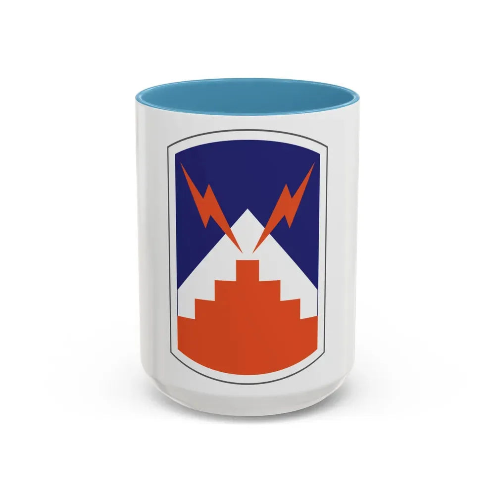 7th Signal Brigade (U.S. Army) Accent Coffee Mug 15oz Light Blue - Go Mug Yourself