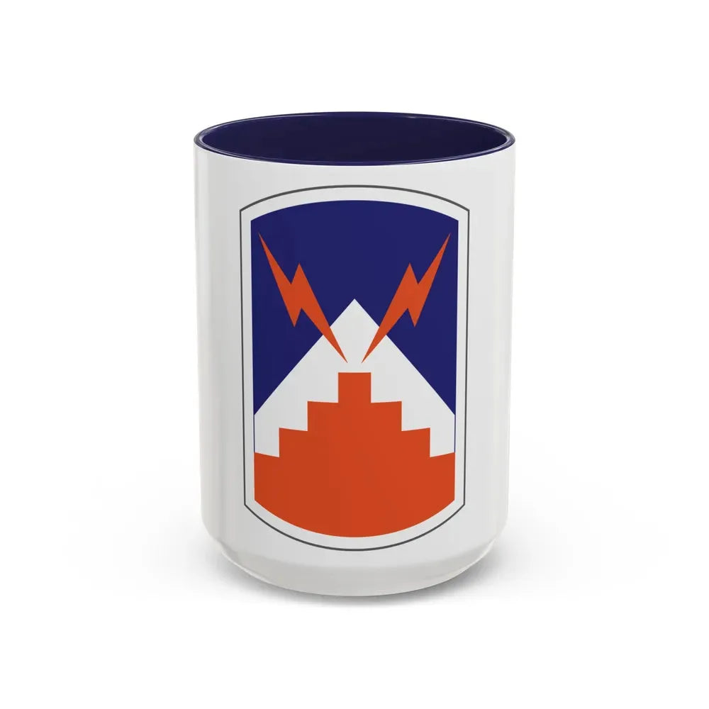 7th Signal Brigade (U.S. Army) Accent Coffee Mug 15oz Navy - Go Mug Yourself