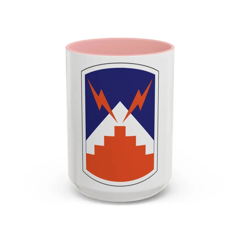 7th Signal Brigade (U.S. Army) Accent Coffee Mug 15oz Pink - Go Mug Yourself