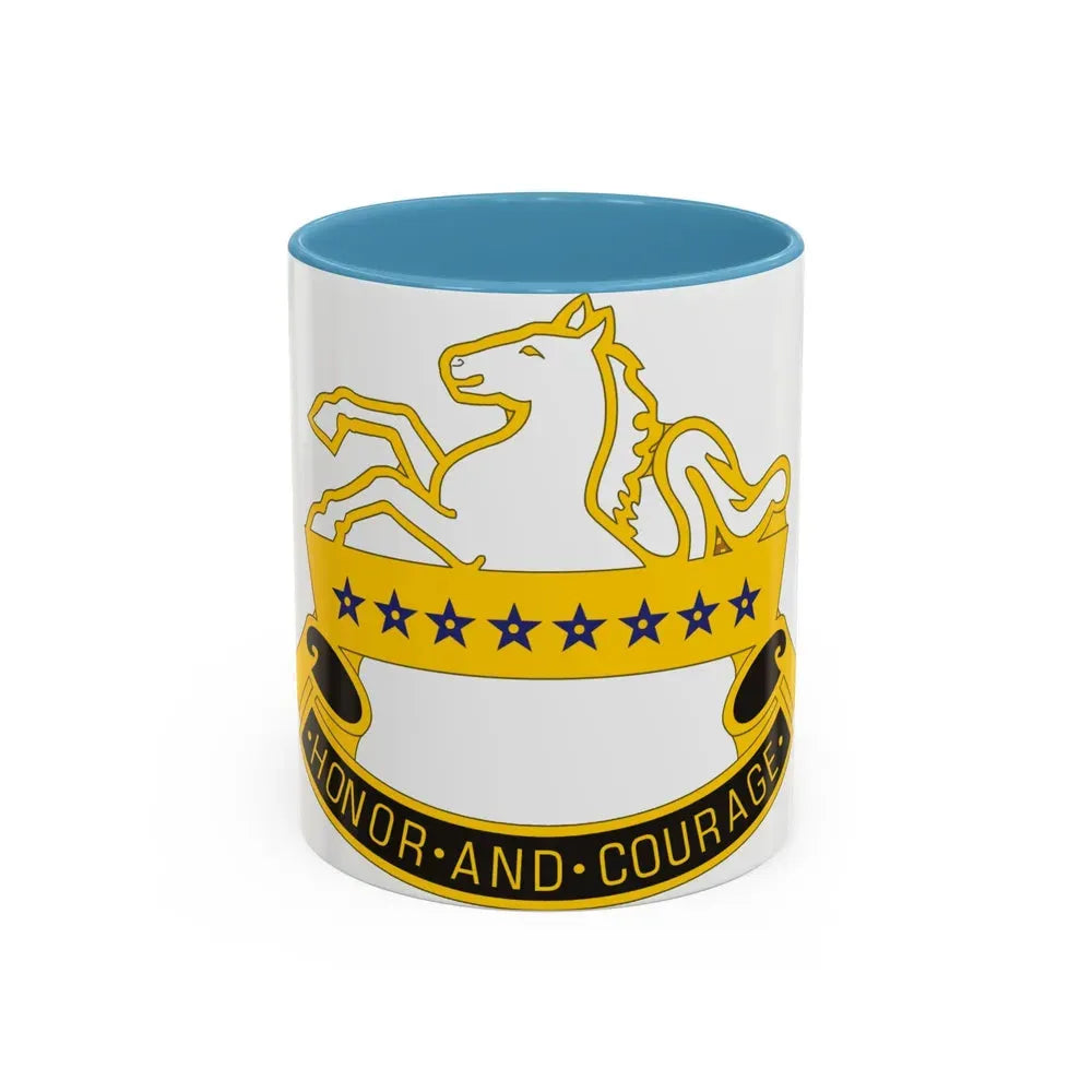 8 Cavalry Regiment (U.S. Army) Accent Coffee Mug 11oz Light Blue - Go Mug Yourself