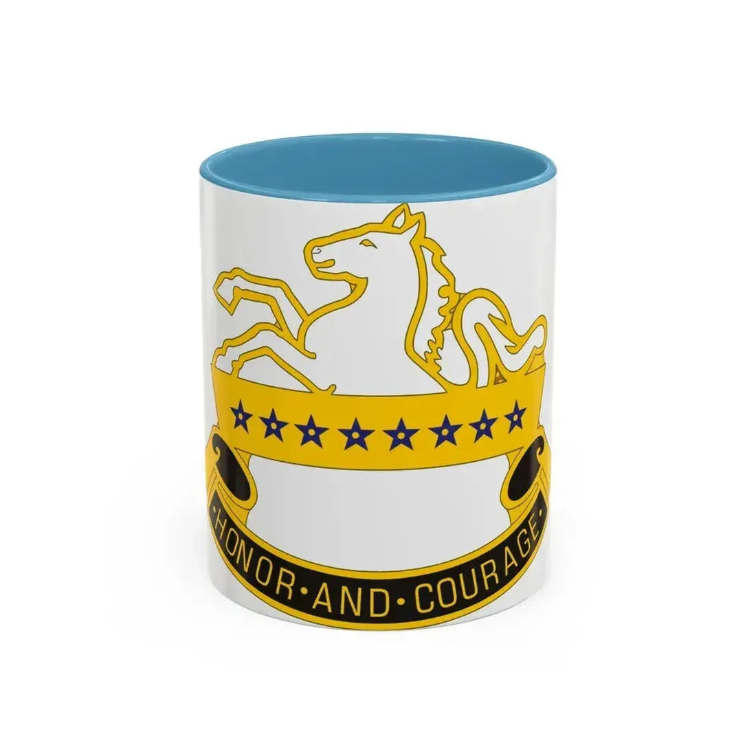8 Cavalry Regiment (U.S. Army) Accent Coffee Mug 11oz Light Blue - Go Mug Yourself