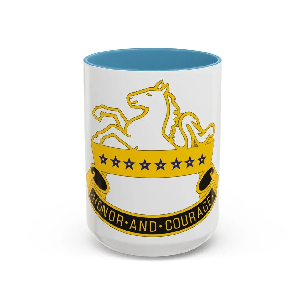 8 Cavalry Regiment (U.S. Army) Accent Coffee Mug 15oz Light Blue - Go Mug Yourself