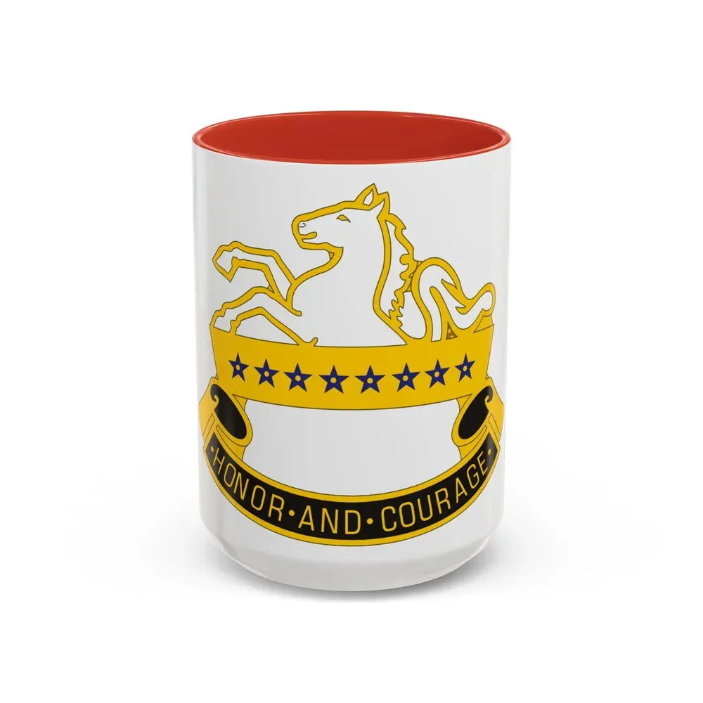 8 Cavalry Regiment (U.S. Army) Accent Coffee Mug 15oz Red - Go Mug Yourself