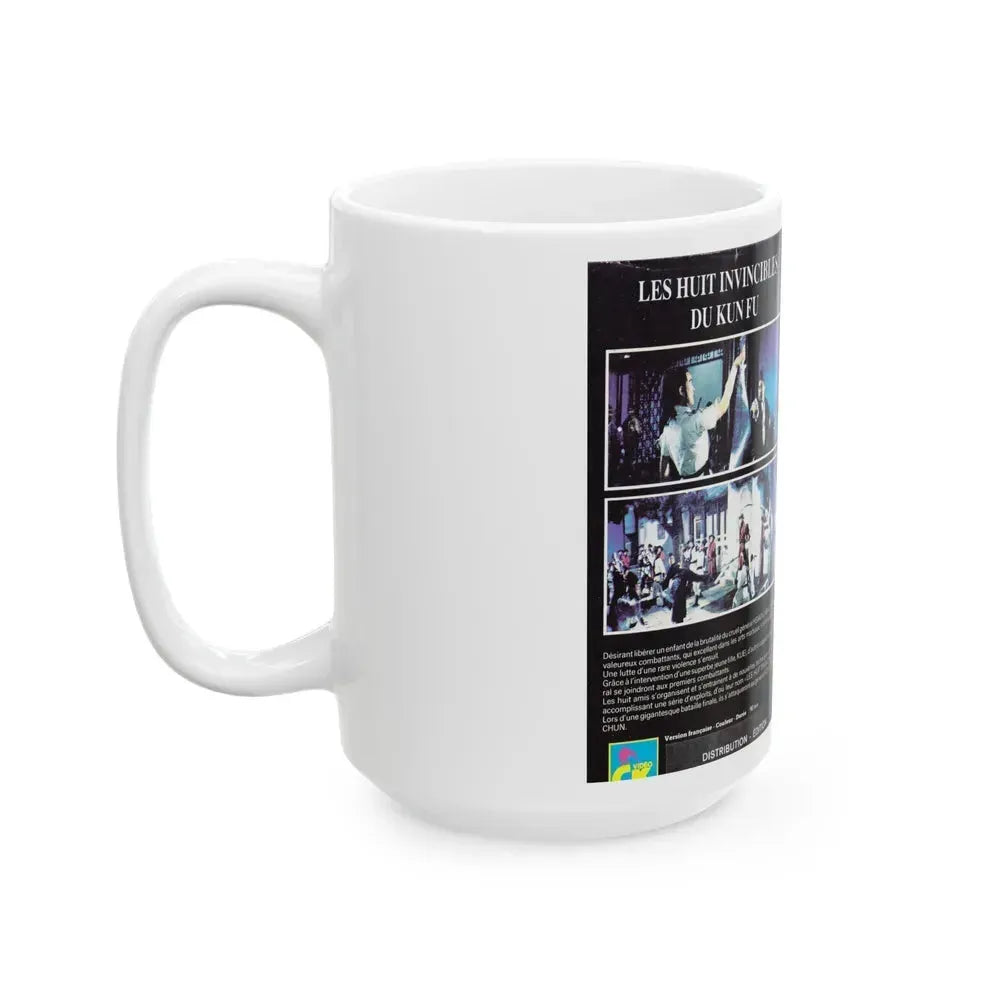 8 INVINSCIBLES DU KUNG FU (VHS COVER) - White Coffee Mug - Go Mug Yourself