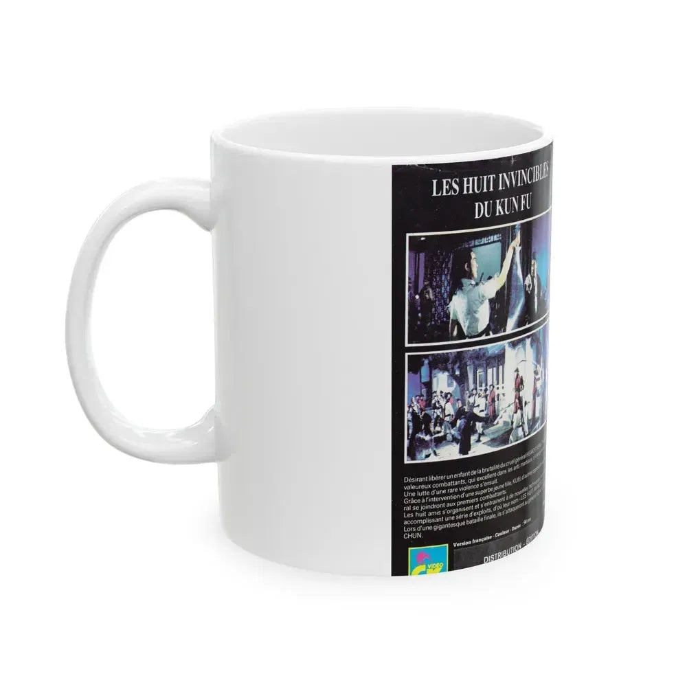 8 INVINSCIBLES DU KUNG FU (VHS COVER) - White Coffee Mug - Go Mug Yourself