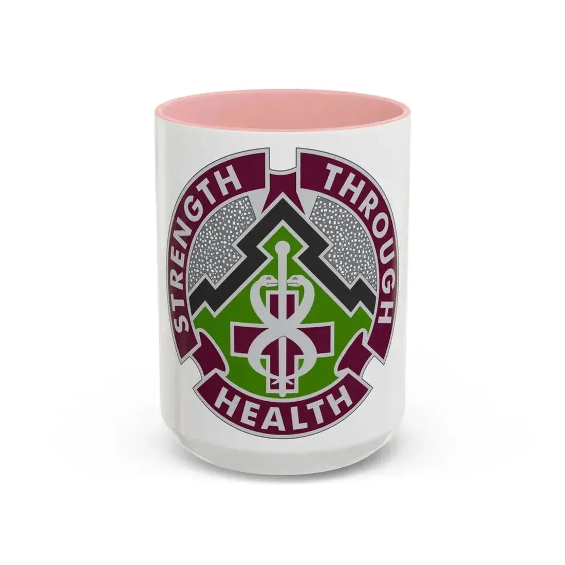 8 Medical Brigade 2 (U.S. Army) Accent Coffee Mug 15oz Pink - Go Mug Yourself