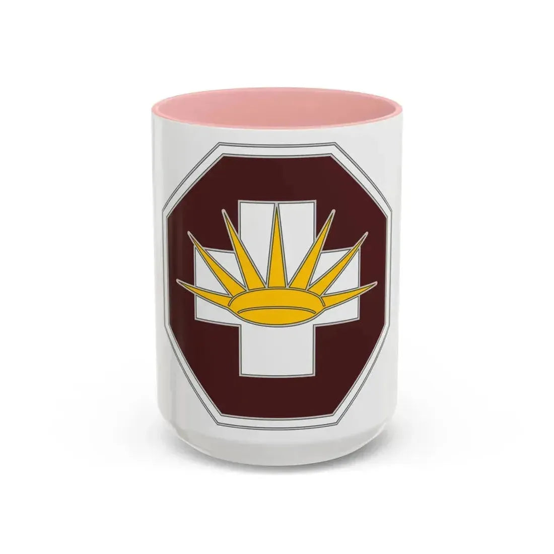 8 Medical Brigade 3 (U.S. Army) Accent Coffee Mug 15oz Pink - Go Mug Yourself