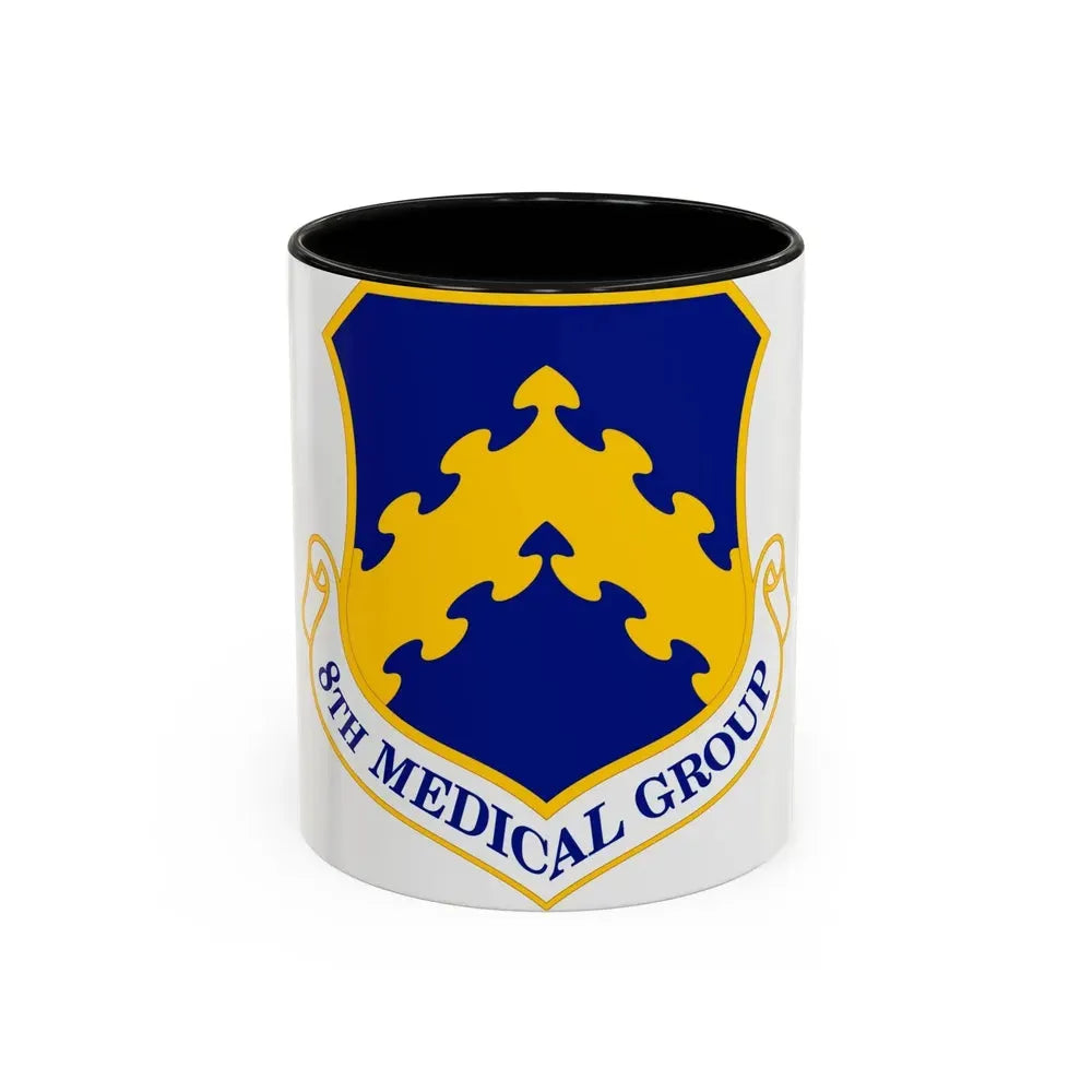 8 Medical Group PACAF (U.S. Air Force) Accent Coffee Mug 11oz Black - Go Mug Yourself