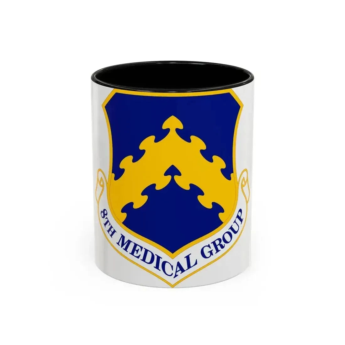 8 Medical Group PACAF (U.S. Air Force) Accent Coffee Mug 11oz Black - Go Mug Yourself