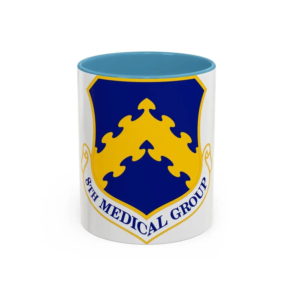 8 Medical Group PACAF (U.S. Air Force) Accent Coffee Mug 11oz Light Blue - Go Mug Yourself