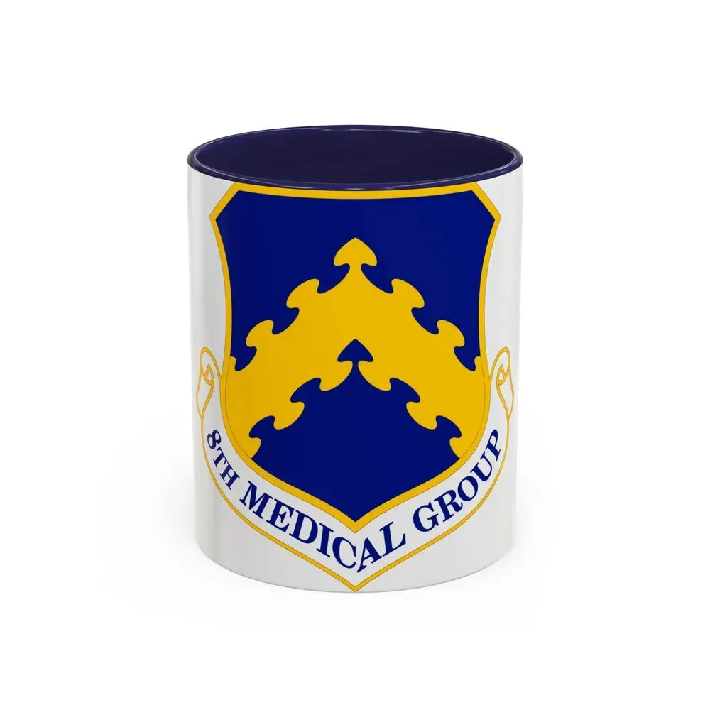 8 Medical Group PACAF (U.S. Air Force) Accent Coffee Mug 11oz Navy - Go Mug Yourself