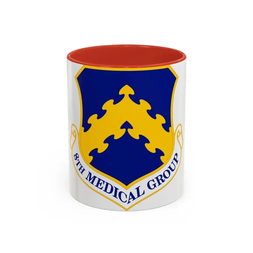 8 Medical Group PACAF (U.S. Air Force) Accent Coffee Mug 11oz Red - Go Mug Yourself