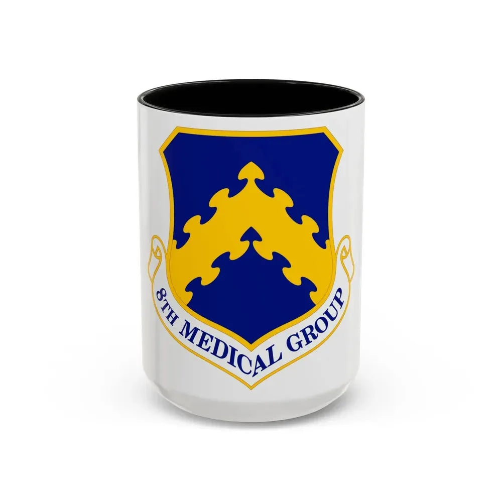 8 Medical Group PACAF (U.S. Air Force) Accent Coffee Mug 15oz Black - Go Mug Yourself