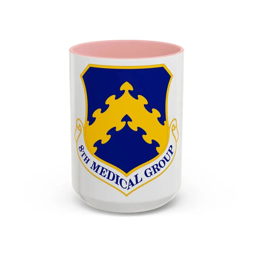 8 Medical Group PACAF (U.S. Air Force) Accent Coffee Mug 15oz Pink - Go Mug Yourself